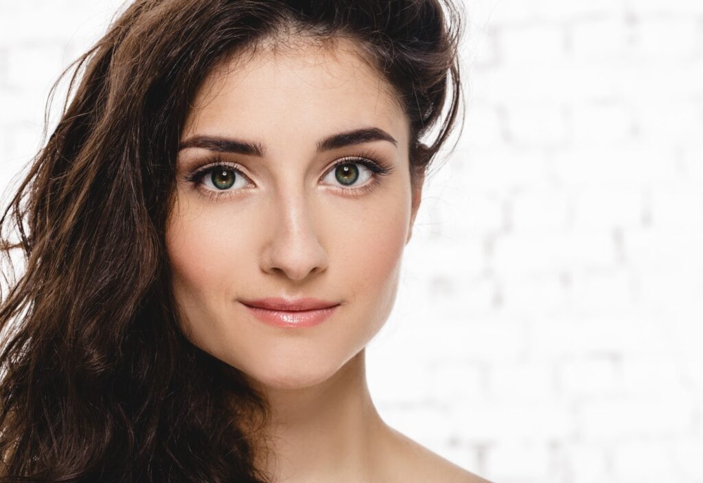image of woman after secret rf microneedling